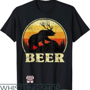 Bear Deer Beer T-Shirt Vintage Bear Deer Beer