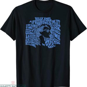 Billy Joel Vintage T-shirt All The Song Piano Man Typography