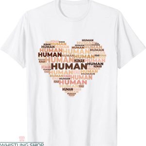 Black Love T-shirt Equal Human Skin Tone Heart Anti-Racist