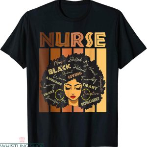 Black Love T-shirt Nurse Afro Love Melanin African American