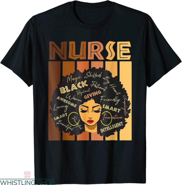Black Love T-shirt Nurse Afro Love Melanin African American