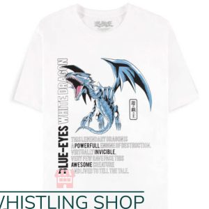 Blue Eyes White Dragon T-Shirt Powerful Awesome Art Shirt