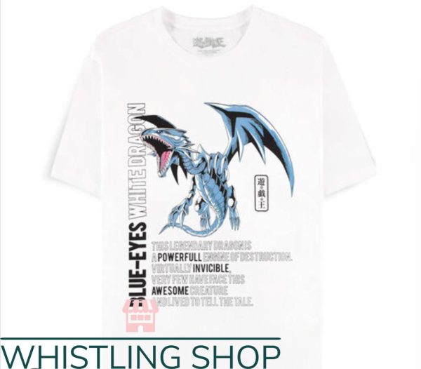 Blue Eyes White Dragon T-Shirt Powerful Awesome Art Shirt