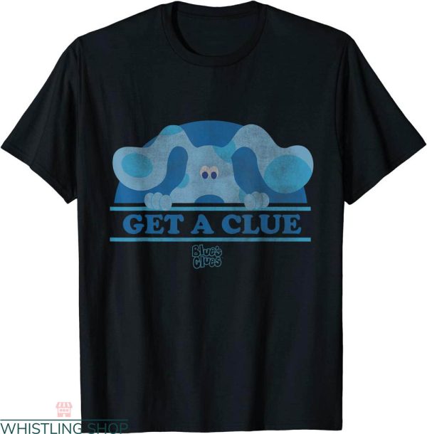 Blues Clues Birthday T-shirt Blue Character Get A Clue Retro