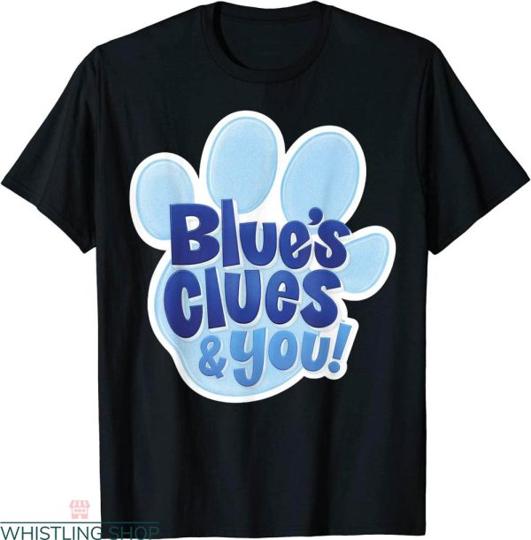 Blues Clues Birthday T-shirt Cute Blue Paw Logo Children
