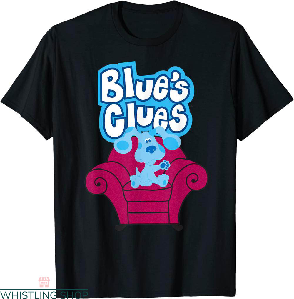 Blues Clues Birthday T-shirt Cute Blues Clues On Red Sofa