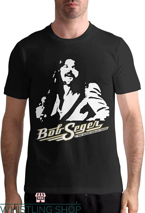 Bob Seger T-Shirt Bob Seger Portrait Sketch T-Shirt Trending