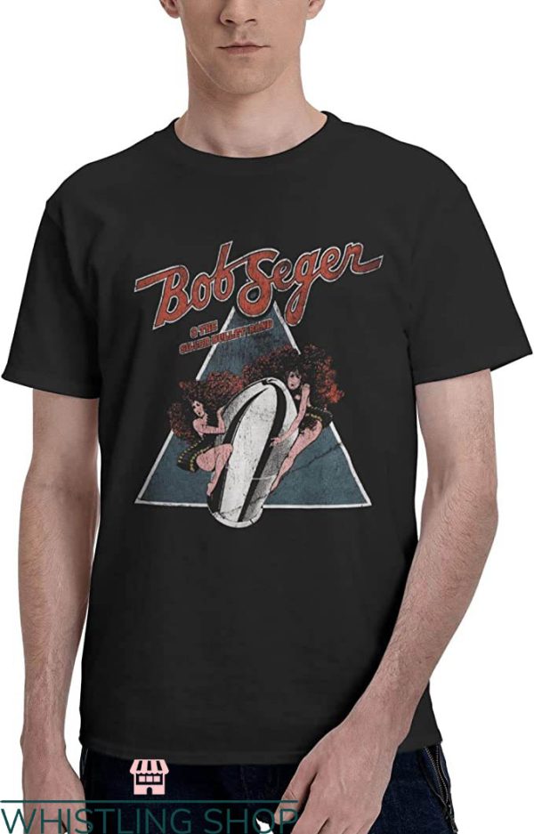 Bob Seger T-Shirt Rectangle Below The Hot Air Balloon Tee