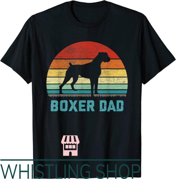 Boxer Sweat T-Shirt Vintage Dad Dog Lover