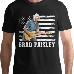 Brad Paisley T-shirt American Flag Country Music Lover