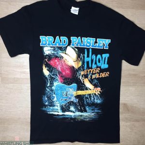 Brad Paisley T-shirt Cool Live Tour Poster H20 Wetter Wilder