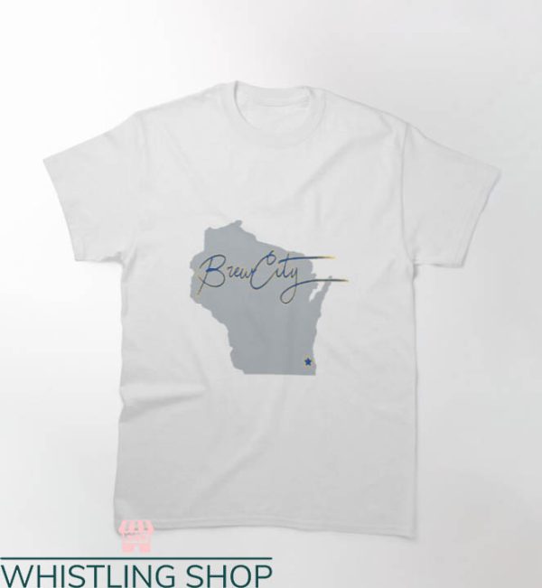 Brew City T-shirt Brew City Map T-shirt