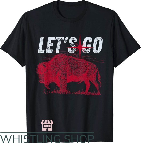 Buffalo Bills Vintage T-Shirt Let’s Go Buffalo New York NFL
