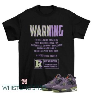 Canyon Purple T Shirt Warning Jordan 4