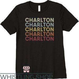 Charlton Athletic T-Shirt Retro Vintage Text