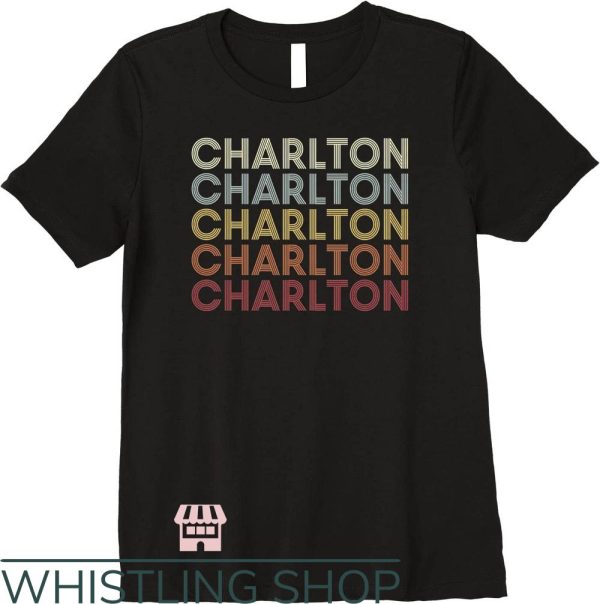 Charlton Athletic T-Shirt Retro Vintage Text