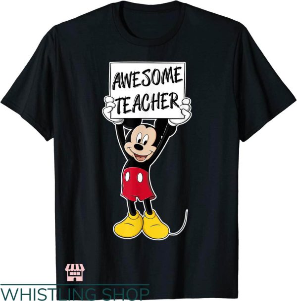 Cheap Teacher T-shirt Disney Mickey Mouse Awesome Teacher