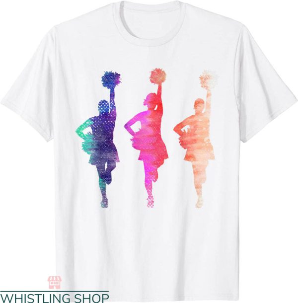 Cheer Team T-Shirt Colorful Cheerleading Girls Cheerleader