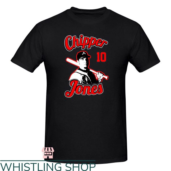 Chipper Jones T-Shirt Chipper Jones Portrait Sketch 10