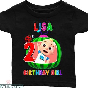 Cocomelon Birthday For Family T-shirt 2th Birthday Girl