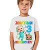 Cocomelon Birthday For Family T-shirt 3th Birthday Boy