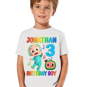 Cocomelon Birthday For Family T-shirt 3th Birthday Boy