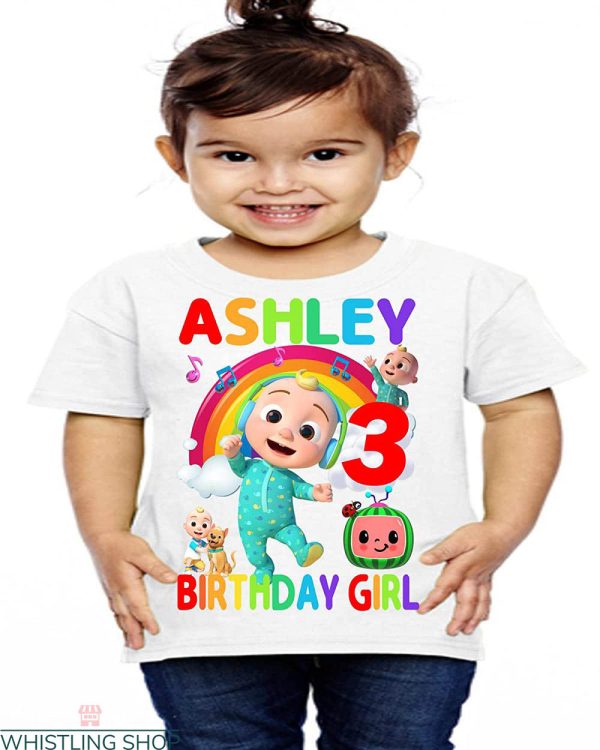 Cocomelon Birthday For Family T-shirt 3th Birthday Girl