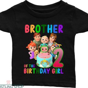 Cocomelon Birthday For Family T-shirt Brother 2th Birthday