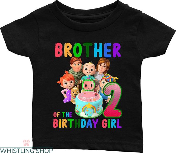 Cocomelon Birthday For Family T-shirt Brother 2th Birthday