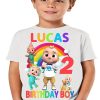 Cocomelon Birthday For Family T-shirt Lucas Birthday Boy 2th