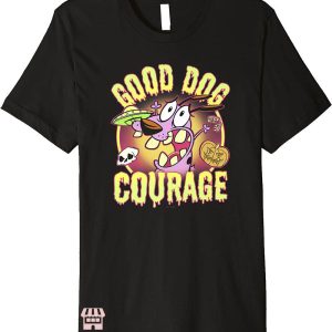 Courage The Cowardly Dog T-Shirt Halloween Good Dog Courage