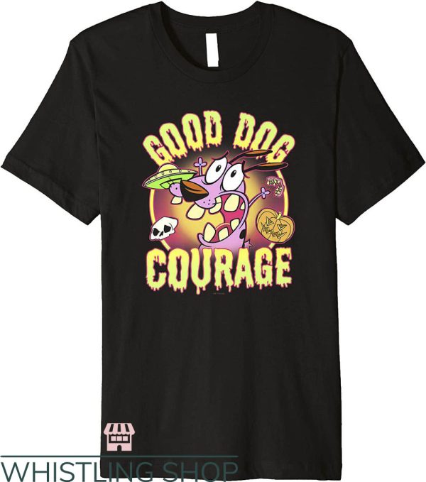 Courage The Cowardly Dog T-Shirt Halloween Good Dog Courage