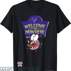 Courage The Cowardly Dog T-Shirt Welcome To Nowhere Scared