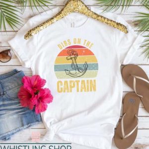 Custom Boat T Shirt Dibs On The Captain Funny Lake Shirt