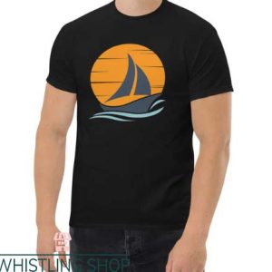 Custom Boat T Shirt Sailboat Gift Captain Lover Cruise