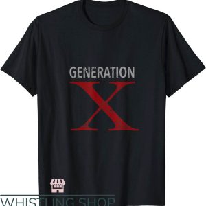 D Generation Xt T-Shirt Generation X Distressed Tee 70s 80s