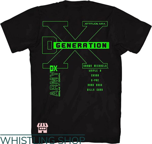 D Generation Xt T-Shirt WWE Superstars D-Generation X Shirt