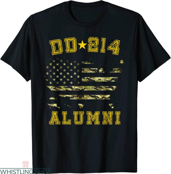 Dd 214 T-shirt Alumni Military Air Force Camo American Flag