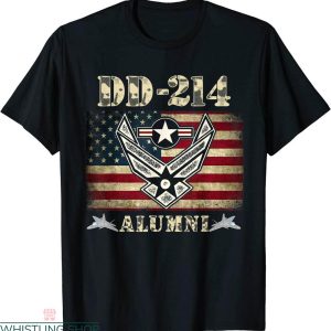Dd 214 T-shirt DD 214 Alumni Air Force Veteran American Flag