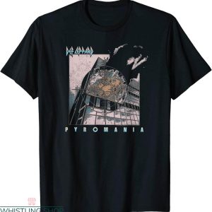 Def Leppard Pyromania T-shirt Cool 83s Heavy Metal Rock Band