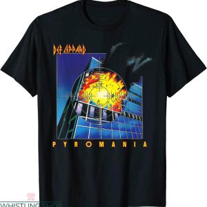 Def Leppard Pyromania T-shirt Cool Heavy Metal Rock Band 83s
