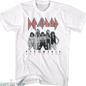 Def Leppard Pyromania T-shirt Metal Rock Band World Tour