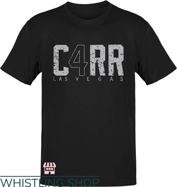 Derek Carr T-Shirt C4RR Las Vegas Style Fans Classic NFL