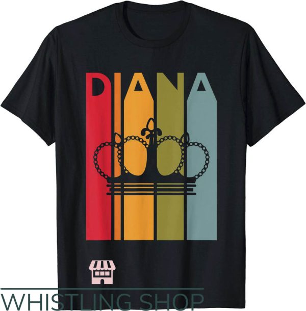 Diana Harvard T-Shirt Crown Vintage T-Shirt Celebrity