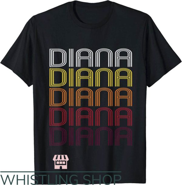 Diana Harvard T-Shirt Diana Retro T-Shirt Celebrity