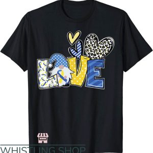Down Syndrome T-Shirt Love Ribbon Down Syndrome T-Shirt