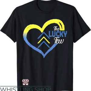 Down Syndrome T-Shirt Lucky Few Heart Down Syndrome T-Shirt