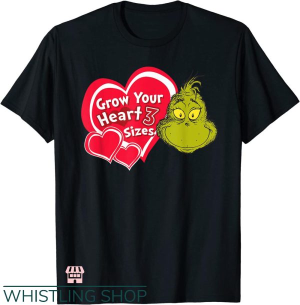 Dr Seuss Teacher T-Shirt Dr Seuss Grinch Grow Your Heart Tee