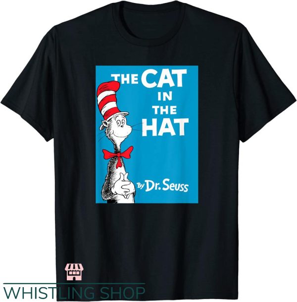 Dr Seuss Teacher T-Shirt The Cat In The Hat Book Cover Tee