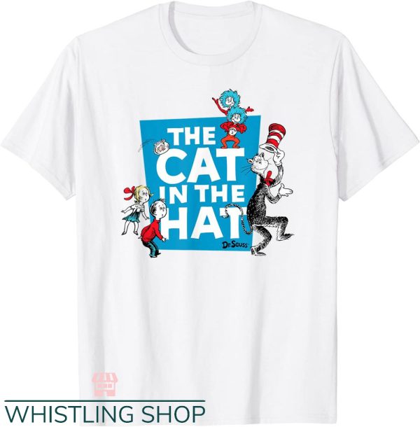 Dr Seuss Teacher T-Shirt The Cat In The Hat Characters Tee